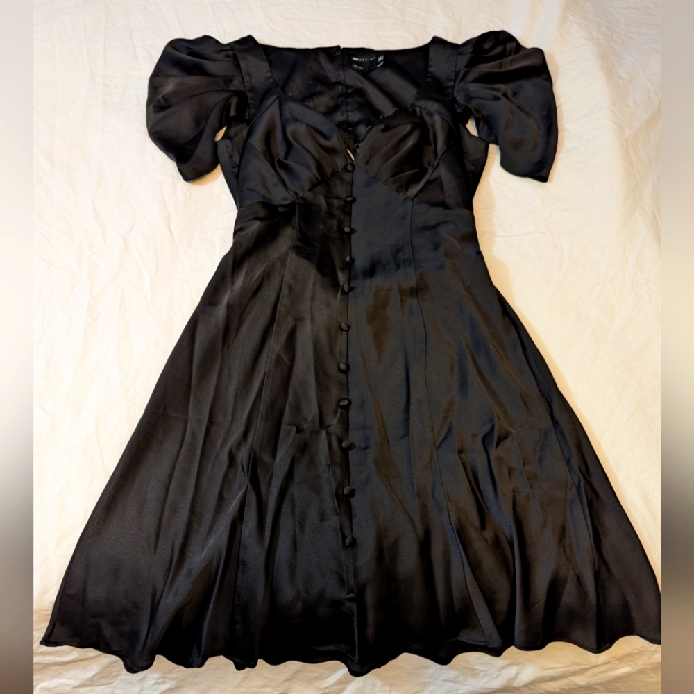 Asos Design Button Through Mini Tea Dress